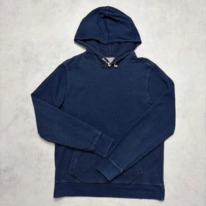 Sudadera con Capucha Wallace Barnes Para Hombres Grande Índigo Azul Oscuro Peso Pesado Bolsillo Sudadera - Imagen 1 de 7