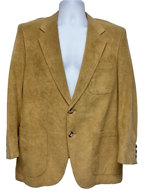 ABRIGO BLAZER DEPORTIVO ULTRA GAMUZA TALLA 40 KINGSRIDGE DE COLECCIÓN AÑOS 80 FORRADO Tostado Foto 1 de 4