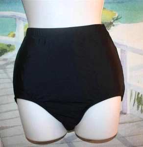 BUILD YOUR OWN SWIMSUIT BLACK SWIM BRIEFS 16 MISSES XTRA SLIMMING JUST MY SIZE - Picture 1 of 1