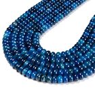 Natural Apatite Smooth Rondelle 4x6mm 5x8mm 6x10mm 6x12mm 10x16mm 15.5'' Strand