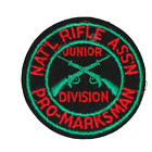Vtg Wool National Rifle Association NRA Junior Division Pro Marksman Patch Jr