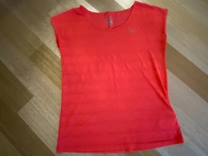 NIKE - WOMENS DRI-FIT TOP - PINK/ORANGE - SIZE S - Picture 1 of 3