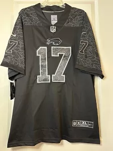 Buffalo Bills #17 Josh Allen Stitched Black Camo Xtra Large Jersey! NWT 🔥 - Picture 1 of 7