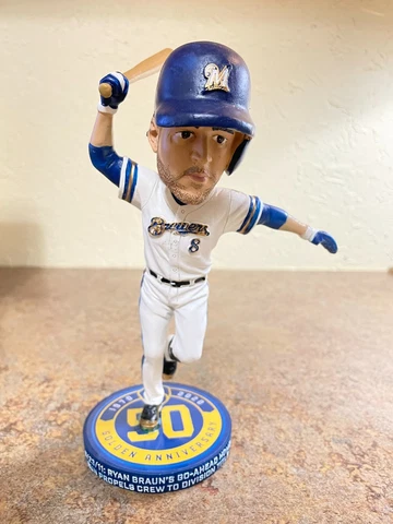 Ryan Braun 50th Anniversary Bobblehead Milwaukee Brewers - 5th in a Set Cover