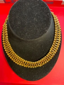 Celine Vintage große goldfarbene Halskette - Bild 1 von 4