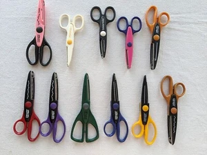 12 Lot FISKARS Decorative Scissors Paper Edger Scrapbooking Crafting 3 Off Brand - Picture 1 of 6
