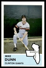 1982 Fritsch Clinton Giants Mike Dunn Clinton Giants #14