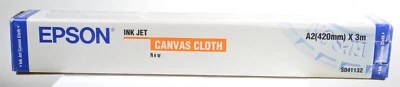 Epson Canvas Cloth A2 Ink Jet Printing Cloth/Paper Roll S041132 NEW and SEALED - Image 1 of 4
