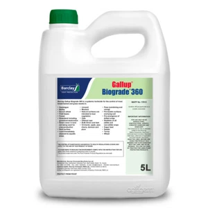 GALLUP BIOGRADE 360 5L VERY STRONG PROFESSIONAL GLYPHOSATE HERBICIDE Weedkiller - Picture 1 of 3