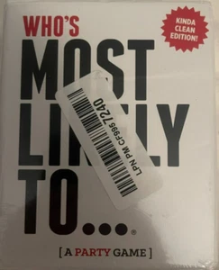 WhoS Most Likely To Kinda Clean Family Edition A Fun Party Game New - Picture 1 of 5