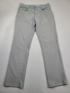 Pantalones Footjoy Para Hombre 33x32 Gris Ajuste Atlético Rendimiento Chino Golf Elásticos - Imagen 1 de 9