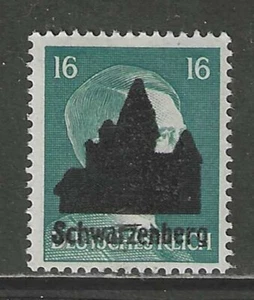 DEUTSCHLAND 1945 NACHKRIEGSEINHEIMISCHE , Schwarzenberg 16 Pf mit op typ II postfrisch ** - Bild 1 von 1