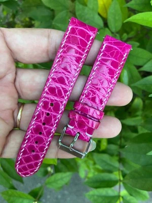 Correa de reloj de cuero 26 mm 24 mm 22 mm 21 mm 20 mm 19 mm 18 mm 16 14 rosa ali.../ Foto 1 de 4