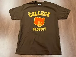 VINTAGE KANYE WEST COLLEGE DROPOUT T SHIRT L TEE NOS HIP HOP IS BACK DEADSTOCK - Picture 1 of 7