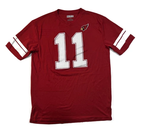 NFL Arizona Cardinals Larry Fitzgerald #11 Jersey T-Shirt Mens Medium Red Cover