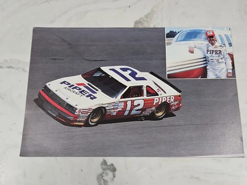 1988 BOBBY ALLISON #12 PIPER AIRCRAFT RACING BUICK NASCAR BUSCH SERIES POSTCARD Cover