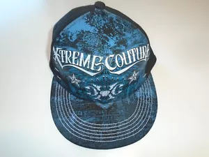 Xtreme Couture Mütze CXC Affliction blau schwarz passend 7 1/2 Kappe - Bild 1 von 6