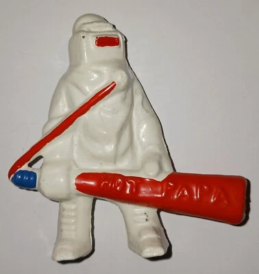 MANOIL Dimestore RARO Juguete de Plomo Soldado #M121 HOT PAPA en BLANCO BARCLAY Foto 1 de 4