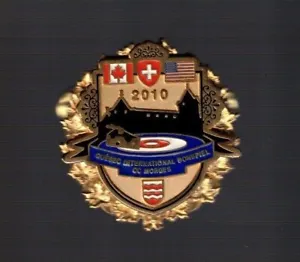 2010 Quebec International Bonspiel  ''BIG Crown Winner''  Curling Club pin - Picture 1 of 1