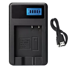 Battery Charger for Panasonic Lumix DMC-ZS6, DMC-ZS7, DMC-ZS8 Digital Camera - Picture 1 of 6