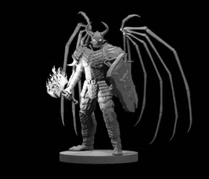Fallen Male Aasimar Paladin Warhammer- DND - Pathfinder - Dungeons & Dragons - R - Picture 1 of 1