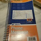 Adams Phone Message Book, Carbonless Duplicate, 5 1/4” x 11” 4 Sets per Page