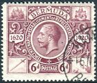 Bermuda-1921  Tercentenary 6D Purple.  A Fine Used Example Sg 72