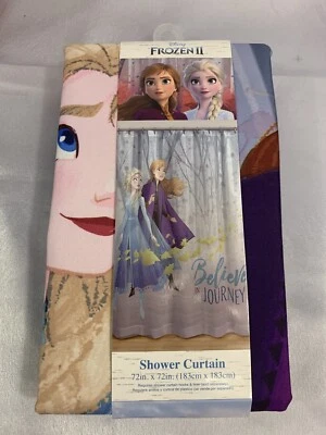 Disney Frozen 2 Tela Cortina de Ducha 72" Hermanas Elsa Anna New Believe Journey Foto 1 de 3