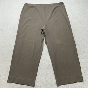 Vintage Chico's Design 2 (Women's Large) Brown High Rise Capri Pants (34x21) - Picture 1 of 13