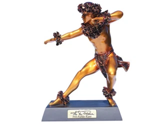 KANE KAHIKO Canoe Paddler Hawaiian Hula Man Male Dancer Statue Kim Taylor Reece - Picture 1 of 1