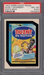 1973 Topps Wacky Packages DUZN'T DETERGENT PSA 8 (OC) NM/MT Series 1 Packs - Picture 1 of 1