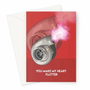 Turbo Heart Flutter Greeting Car Card (V1) - Picture 1 of 1