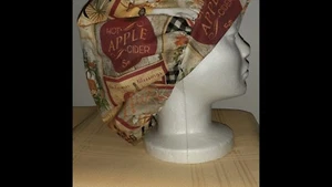 Fall Apples Medical Surgical Bouffant Scrub Hat SIZES S,M,L - Picture 1 of 1