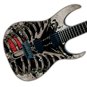 Guitarra, Bajo, Piel Acústica Envoltura Vinilo Laminado Calcomanía Adhesiva The Rib Cage GS100 - Imagen 1 de 5