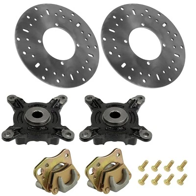 Front L & R Brake Cariper & Disc w/ Hub For Polaris Poraris ranger 400 MD 2013 Foto 1 de 4