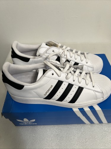 ADIDAS SUPERSTAR II_NERO BIANCO NERO JI0079 TAGLIA 9 NUOVE CON ETICHETTE.