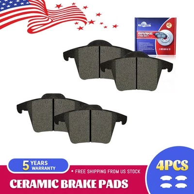 4X Rear Ceramic Brake Pads for 2003 2004 - 2012 2013 2014 Volvo XC90 - Image 1 of 4