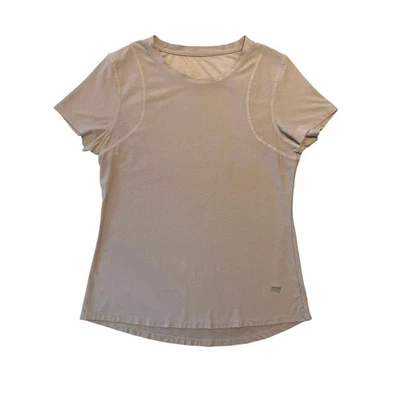 Marika Workout Top Womens Size L Short Sleeve Lavender Stretch Yoga Gym Running - Image 1 of 4