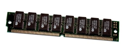 16 MB FPM-RAM 72-pin 4Mx32 non-Parity PS/2 Simm 60 ns  'Chips: 8x QC 44C400-60' - Bild 1 von 2