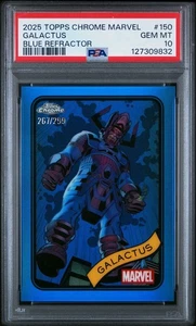 2025 Topps Chrome Marvel Galactus Blue Refractor /299 PSA 10 - Picture 1 of 1