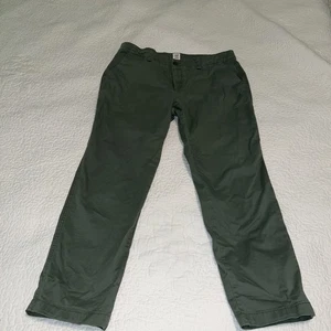 Women's GAP~size~12~Green High Waist Girlfriend Khaki Pants - Picture 1 of 12
