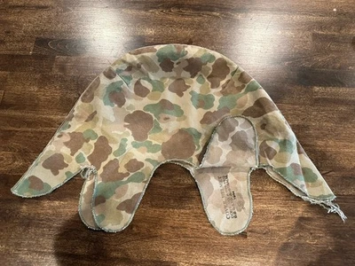 WW2 CASCO CUBIERTA CAMUFLAJE USMC ESTADOS UNIDOS CUERPO DE MARINES PACIFIC PTO Foto 1 de 4