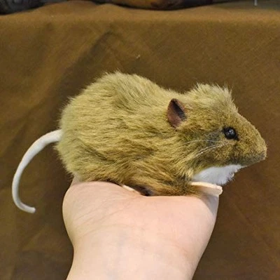 HANSA Brown Mouse Plush Toy BH5577 Stuffed Animal Realistic Wildlife Gift  - Image 1 of 4