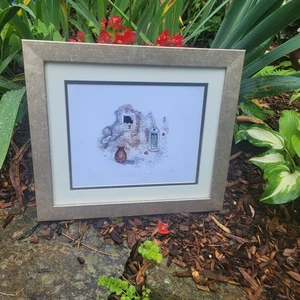 Limited Edition Vintage Signed Watercolor Print "Via Dell'Angelo" Rome - Picture 1 of 13