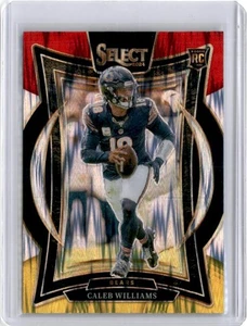 2024 Panini Select #25 Caleb Williams Red Yellow Shock RC Chicago Bears Rookie - Bild 1 von 1