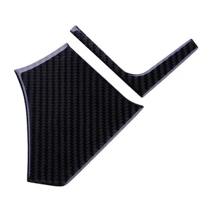 Carbon Fiber Console Dashboard Panel Trim Cover Decor Fit For Tesla Model S New - Imagen 1 de 5