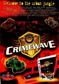 Eidos Crimewave Sega Saturn Original Print Ad 1996 Retro Video Game