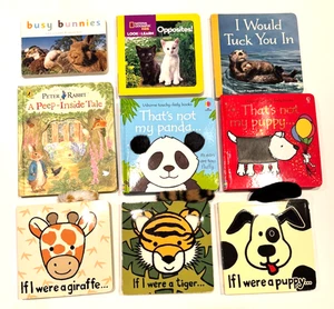 Lot of 9 Board Books for Children Toddler Babies Preschool Daycare Animal Theme - Picture 1 of 4