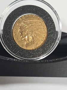 Testa di indiano in oro 2,50 dollari 1915 - Foto 1 di 2