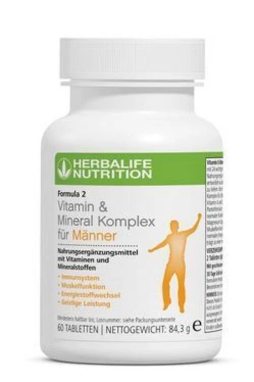 Formula 2 Vitamin & Mineral Komplex für Männer 84,3g Herbalife